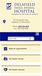 Mobile Screenshot of delafieldsmallanimalhospital.com