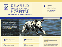 Tablet Screenshot of delafieldsmallanimalhospital.com